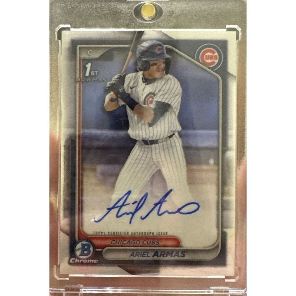 2024 Bowman Draft Chrome 1st Ariel Armas Base Auto Cubs ROOKIE RC Autograph C3